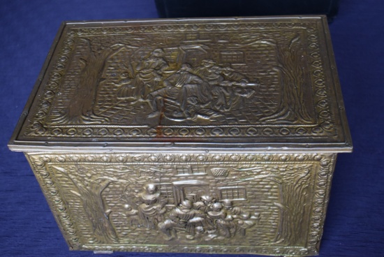 HAND FORGED BRASS COVERED CHEST!!