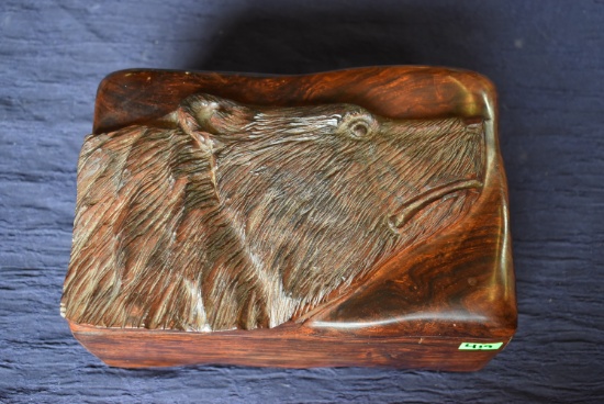 AMAZING IRONWOOD BEAR JEWELRY BOX!!