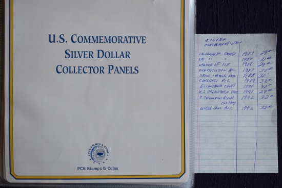 U.S. COMMEMORATIVE SILVER DOLLAR COLLECTOR PANELS
