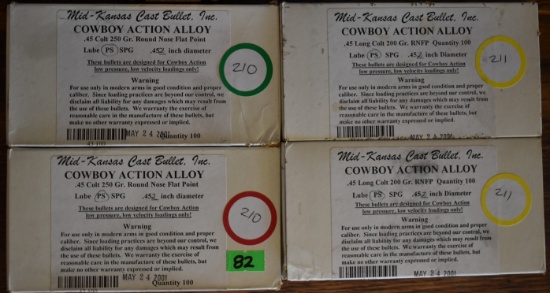 .45 COLT COWBOY ACTION BULLETS!!!