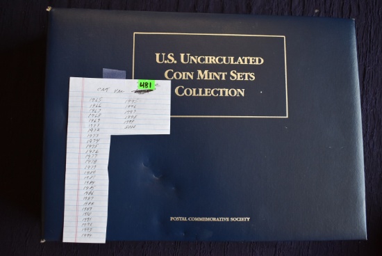 U.S UNCIRCULATED COIN MINT SETS COLLECTION!!
