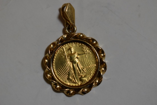 $5 GOLD LIBERTY PENDANT!!