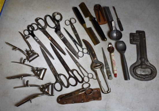 VINTAGE SCISSORS, SHEARS & MORE!!