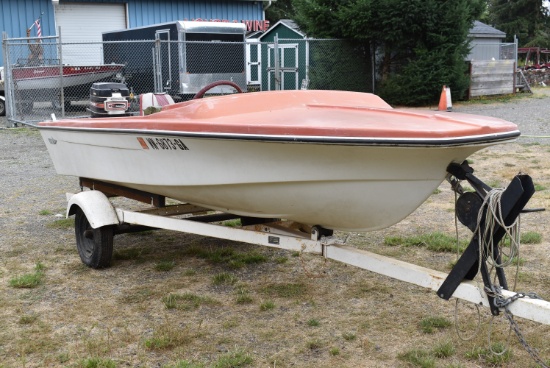 1967 BOAT MOTOR & TRAILER!!