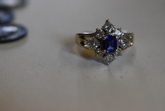TANZANITE & DIAMOND RING!!