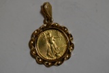 $5 GOLD LIBERTY PENDANT!!