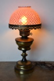 MID CENTURY OPALESCENT LAMP!!!