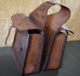 TOOLED LEATHER SADDLE BAGS!!!