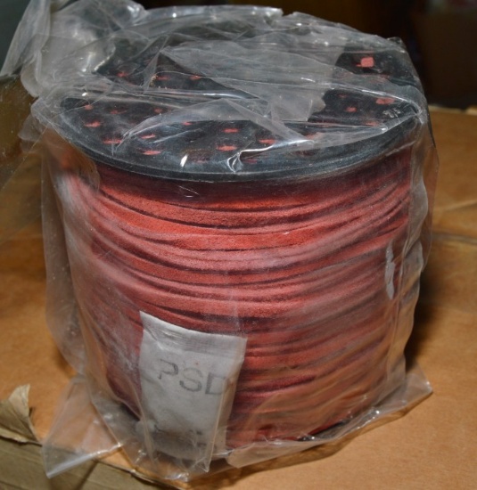 RED SUEDE 3MM LACING SPOOLS