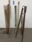Incl: Approx. 3- Wooden Transit Tri-pod Stands, 2- Vintage Targets & Other