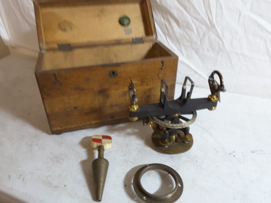 Badger Milwaukee, Wi #6076 Cast Iron & Brass Base Missing Optic Also Incl.