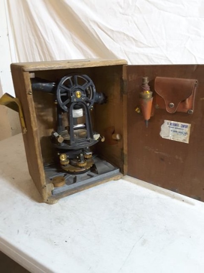 David White Co. #10529 Stamped Us Approx. 12"t X Approx. 10"w Vintage Surve