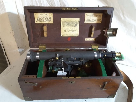 Keuffel & Esser Co. #5026 S/n 69705 Approx. 16"l X Approx. 8"t Vintage Surv