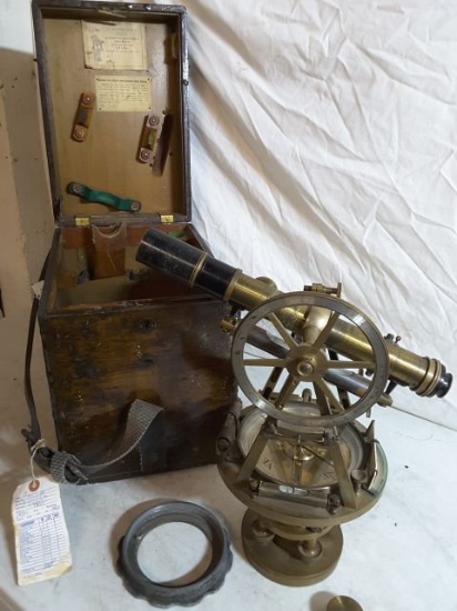 Heller & Brightly #7499 Approx. 9"w X Approx. 16"t Vintage Survey Transit W