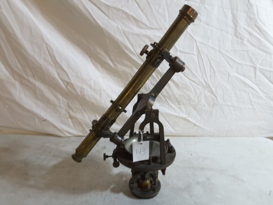Henry Ware Vintage Brass Transit Transit/level Approx. 18"w X Approx. 16"t