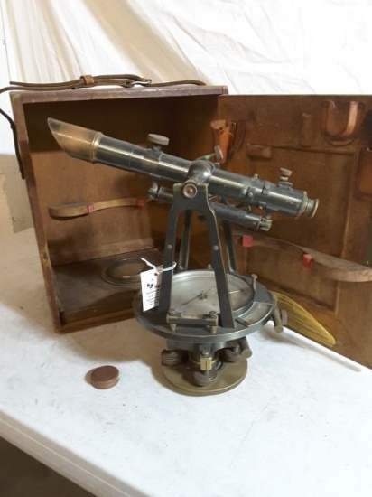 Keuffel & Esser Co. S/n 23729 Approx. 13"h X Approx. 12"w Vintage Survey Tr