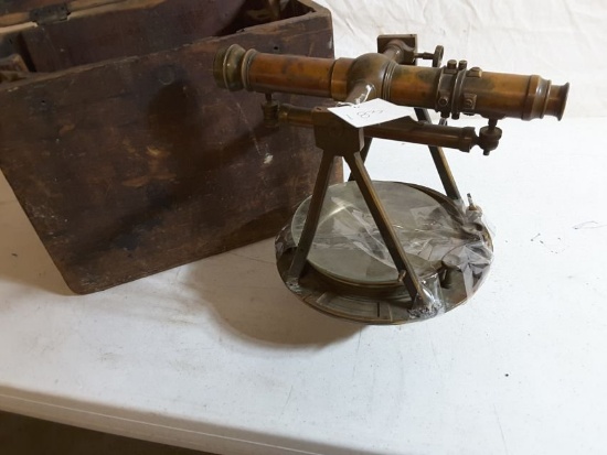 W & Le Gurley Unknown S/n Approx. 11"h X Approx. 11"w Vintage Brass Transit