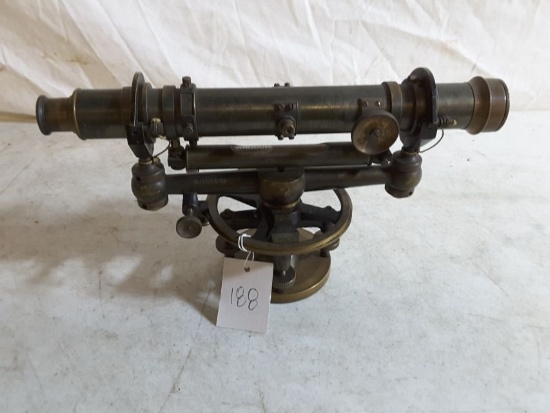 Queen & Co. S/n 7444 Approx. 12"w X Approx. 7"h Vintage Brass Transit/level