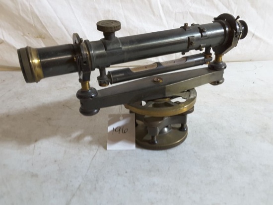 Keuffel & Esser Co. S/n 34450 Vintage Brass Transit/level Approx. 11"w X Ap