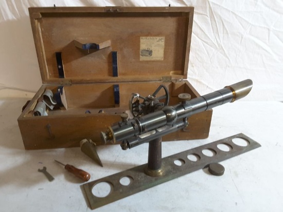 Keuffel & Esser Co. Vintage Transit/level No S/n W/ Base Unit Approx. 19"w