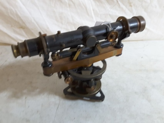 Wissler Instrument Co., S/n 5780 Vintage Brass Transit/level 11"w & 7"h.