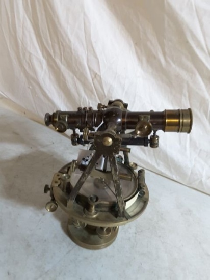 W. & L.E. Gurley, Troy N.Y Approx. 10"t X 9"w Vintage Survey Transit. No