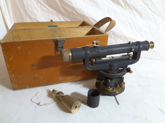 David White #46279 Approx. 12"w X 7"t Vintage Survey Transit W/david White