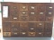 36 Drawer Oak Card File