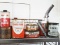 Contents Of Shelf Mostly Sinclair Oil Tin