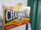 Double Sided Flanged Champion Spark Plug Sign Approx. 20