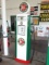 Wayne Service Station Fuel Pumps W/ Lighted Top Globe, All Repainted & Refi