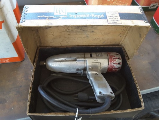Ingersoll-rand Electric Rotary Impact Wrench W/ Original Vintage Box