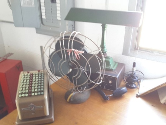 Hedman Company Check Protector Vintage Artic Fan Desk Light