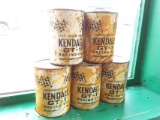 5- Vintage Kendall Racing Oil Cans