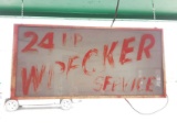 24 Hr Wrecker Service Lighted Sign