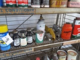 Contents Of Shelf Mostly Sinclair Oil Tin