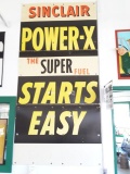 Sinclair Power X Starts Easy Composition 4'wx8't Sign