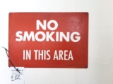 Early Tin No Smoking In This Area Sign