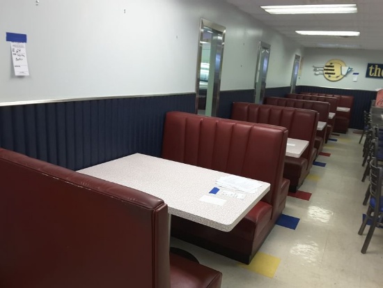 4- Double & 2- End Commercial Restaurant Booths