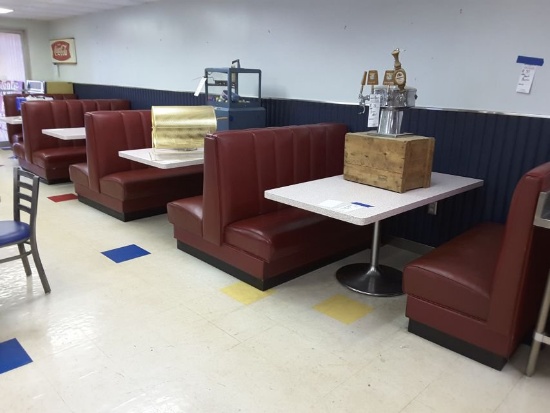 3- Double & 2- End Commercial Restaurant Booths