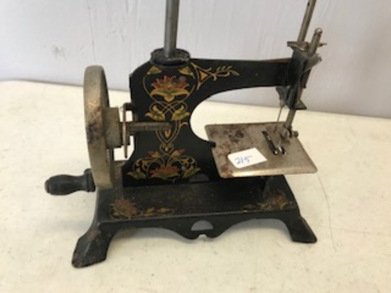 Black Floral hand crank