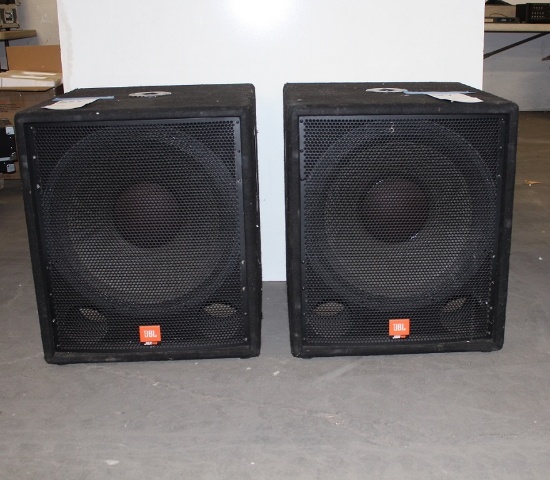JBL speaker pair, model JRX100