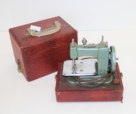 Betsy Ross Child's Sewing Machine With Case