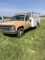 1997 Chevy dual wheeled utility box w/ auto crane