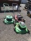 3 older gas powered mowers