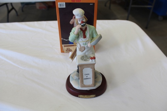 Emmett Kelly The Chef Figurine W/box