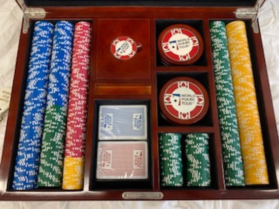 WORLD POKER TOUR POKER CHIP AND CARD SET