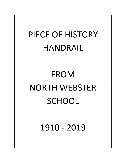 A Piece of History- Handrails from the old North Webster School