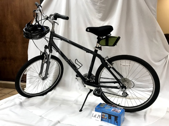 Gently Used Giant Bicycle, Helmet, tools, and Garage Hanging Kit. Donated b