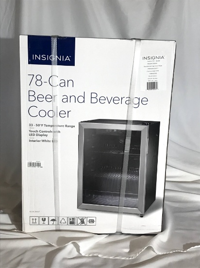 Insignia 78 Can Beer or Beverage Cooler- Donated by QAV a Division of Patri